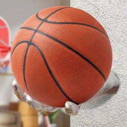 Suporte De Bola De Esportes De Montagem De Parede De Basquete, Rack Em Forma De Mão, Exibição De Voleibol, Basquete E Futebol - Image 5