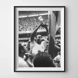 Brasil Futebol Legend Pele Bicicleta Kick Poster Vintage Football King Canvas Prints Pintura Imagem para quarto Home Wall Decor - Image 2