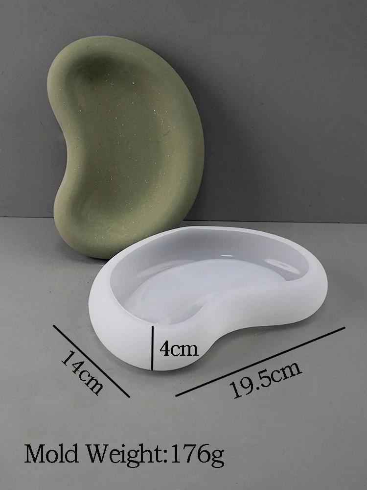 Bandeja De Armazenamento De Forma De Ervilha Criativa, Molde De Silicone, Gesso Artesanal DIY, Resina De Concreto, Prato De Exibição De Jóias, Moldes De Artesanato, Decoração De Casa - Image 1