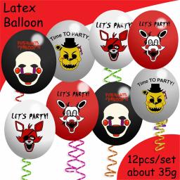Fnaf freddy engraçado decorações de festa talheres copo prato guardanapo adesivo toalha de mesa balões fundo crianças suprimentos de chá de bebê - Image 6