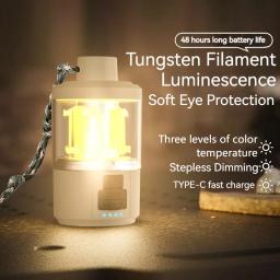 Portátil COB Quente Camping Lights Forte Lanterna LED Lanterna Recarregável Ao Ar Livre Emergência Pesca Tendas Tungsten Lâmpada - Image 1