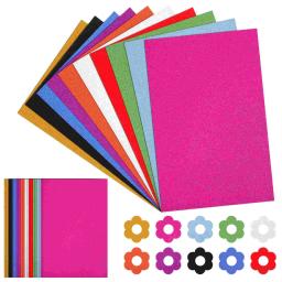 60 folhas de papelão em pó dourado, cartolina metálica, papel colorido a4, glitter, casamento infantil - Image 4