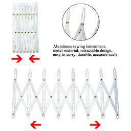 Equipamento De Medidor De Costura, Ferramenta De Marcação De Medição Para Buracos De Botão Grommet, Espaçador De Botão, Expandindo A Regra Do Guia De Crafting - Image 4