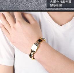 4 em 1 terapia magnética de aço masculino pulseira cura bio ímã cuidados de saúde pulseira aliviar a dor anti radiação presente - Image 6