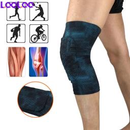Joelheiras Respiráveis Honeycomb para Adultos, Basquete, Voleibol, Futebol, Esportes, Alívio Da Dor, Manga De Compressão Da Perna, 1Pc - Image 1