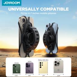 Joyroom-Suporte universal do telefone da bicicleta para o trotinette, montagem do telefone da motocicleta, 4-7.2 "braçadeira do telefone, ajuste para o iphone 15 pro max, bicicleta - Image 3