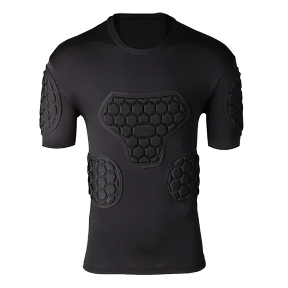 Novo esporte de segurança proteção eva engrossar camisas de goleiro de futebol rugby basquete camisas de futebol camiseta cotovelo protetor de peito - Image 1