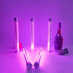 Champagne recarregável LED Sparklers Garrafa, RGB Mutável Strobe Baton, Serviço De Garrafa De Led - Image 2