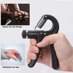 Aperto pesado ajustável do exercitador da mão da aptidão do prendedor 5-60kg - Image 3