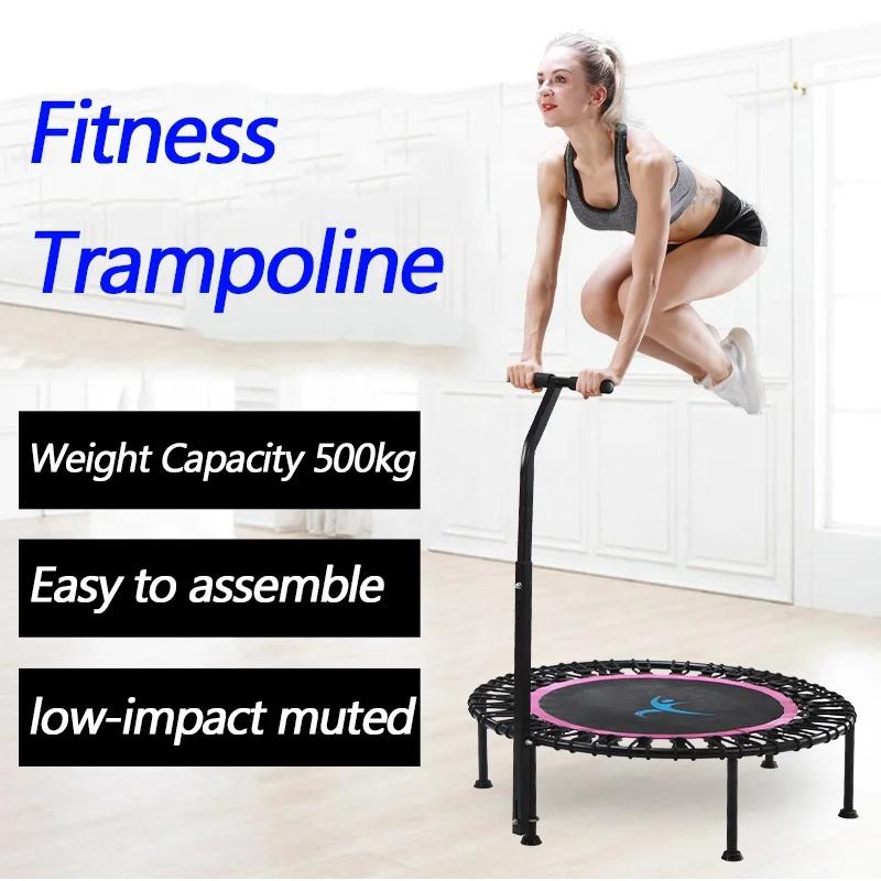 Trampolim Fitness Silencioso 40" com Alça Ajustável