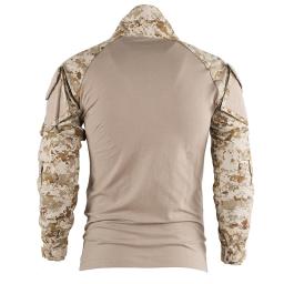 HAN WILD-Camisa Tática com Almofadas para Homens, Camisas De Escalada, Roupas De Treinamento, Camuflagem De Acampamento, Camiseta De Caça, Tops Para Paintball - Image 5