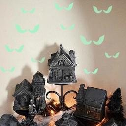 36/pcs decalques de parede luminosos de Halloween que brilham no escuro olhos adesivo de janela para decoração de Halloween para suprimentos de festa em casa - Image 4