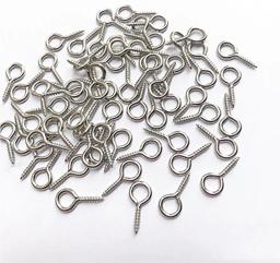 Mini olho pinos ganchos ilhós parafuso rosqueado metal jóias pingente fechos diy jóias fazendo acessórios - Image 2