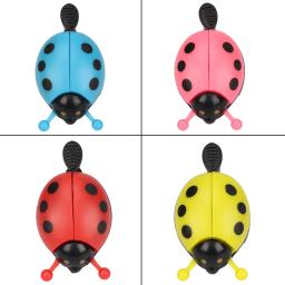 Sino de bicicleta pequeno dos desenhos animados para crianças joaninha, besouro, lindo ciclismo sinos para meninas, passeio de bicicleta mini alarme acessórios de bicicleta 1pc - Image 2