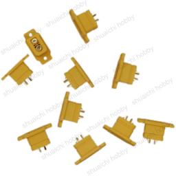 Conector macho montável com assento de fixação, conectores para Drone, acessórios modelo RC, série XT60, XT60BE-M, 10pcs - Image 6