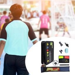 Futebol Árbitro Bolsa, Árbitro Cartões, Apito, Acessório - Image 2