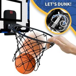 Basketball Hoop montado na parede com bolas e bomba, Mini Hoop Set, porta quarto, ao ar livre, interior, adultos, meninos, meninas - Image 2