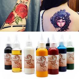 Semi Permanente Airbrush Tatuagens Temporárias Tinta, Brilho Tint Tinta, Pigmento De Beleza, Suprimentos De Maquiagem, Arte Corporal, 2 Garrafas + bônus - Image 5