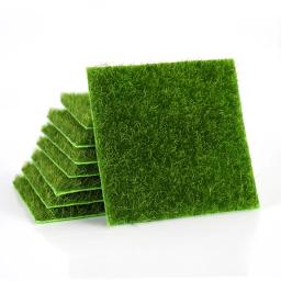 Tapete de grama artificial, simulação gramado, paisagem em miniatura, cena, DIY decoração de casa, jardim verde, plantas falsas - Image 2