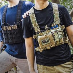 Bolsa de Airsoft triplo Mag tático, aba frontal, pilha dupla, abdominal Fanny Pack, colete de caça, FCPC, FCSK - Image 6