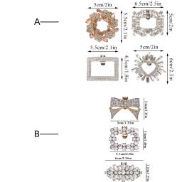 Destacável Rhinestone Sapato Clipe para DIY, Encantos do Salto, Fivela Decorações, Acessórios Jóias, Noiva, Novo, 2024, 1Pc - Image 6