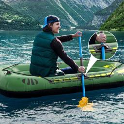 Canoa inflável portátil para adultos, caiaque de pesca, rafting e barcos de pesca, jangada com bomba de remos - Image 3