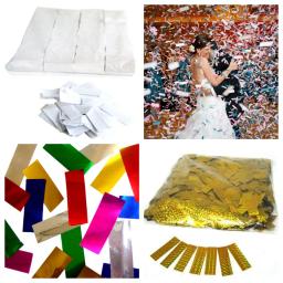 Papel De Balão Biodegradável para Festa De Casamento, Confetti Streamer, Decoração De Festa, Quadrado, Pet, Férias, Ouro, Estágio, 500g por Saco, 5*2cm - Image 5