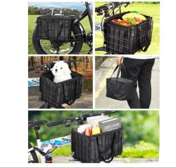 Frente e traseira Bike Basket Bag, grande capacidade, armazenamento de bicicletas, sacos adequados para transportar cães e animais - Image 6
