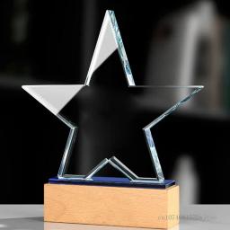 Troféu De Cristal Personalizado, Base De Madeira Criativa, Excelente Decoração De Casa, Produção Profissional, Lembrança, Nova - Image 3