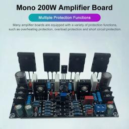 Placa de amplificador de áudio HiFi para alto-falante, tubo de alta potência, kit eletrônico 200W mono, 1943 Plus 5200 - Image 3