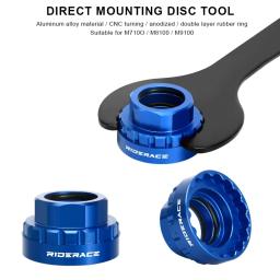 Ferramenta de remoção de montagem direta de coroa dianteira de bicicleta de 12 velocidades, ferramentas de instalação de anel de bloqueio para shimano m7100 m8100 m9100 manivela - Image 2