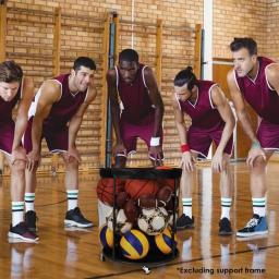 Malha de basquete, grande bolsa esportiva, Organizador ao ar livre para segurar vôlei e beisebol, 15L - Image 4