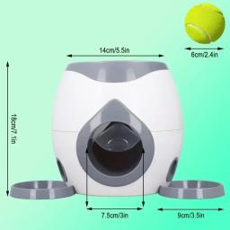 Lançador de bola automático para cães, Máquina interativa do lançador de bola de tênis para cães médios, Alimentador Inteligente de Treinamento Interativo - Image 5