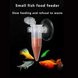 Alimentador automático de peixes com ventosa, Aquarium Cone Feeder, Salmoura Shrimp Food Feeding Cup, 5 pcs - Image 3