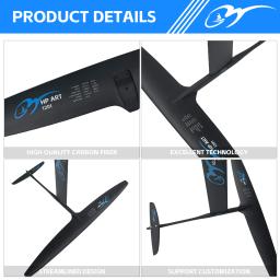 Carbon Fiber SUP Board para esportes aquáticos, GY-ART1201, Competição Avançada, Hydrofoil, 1291 Square, Kitesurfing, direto do fabricante - Image 6