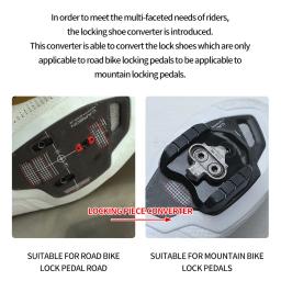 Rrskit bicicleta pedal anti-skid fivela par de botas de estrada converter para montanha chuteiras bloqueio conversor para sapatos - Image 3