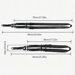 Arnês tático multifuncional para a caça, Nylon Rifle Webbed, Corda Vertical Single-Point, Ajuste Rápido Comprimento, Paracord ao ar livre - Image 6