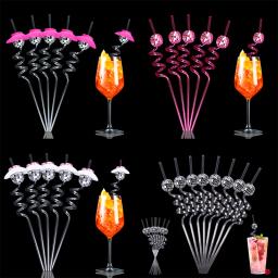 Palha espelhada para decoração de festa, mini chapéu de cowgirl para aniversário, casamento, despedida de solteira, 6pcs - Image 1