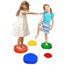 Pedra Sensorial Equipamento De Treinamento, Ensinando Aids, Blocos Empilháveis, Equilíbrio De Pedra, Stepping Stones, Brinquedo Para Crianças Autistas, 5Pcs - Image 4