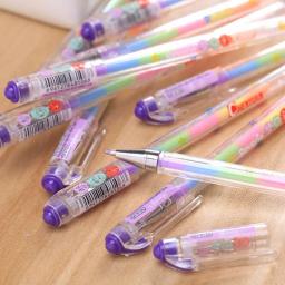 6pc/6 Cor Rainbow Highlighter Cor Guache Caneta Neutra Estudantes do Ensino Primário Graffiti Pintura Pintura Coloring Marcador Caneta - Image 4