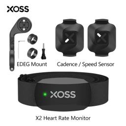 XOSS BORDA Bicicleta Computador Mount Vortex Velocidade Cadência Sensor, Correia no peito, Monitor de Freqüência Cardíaca, Garmin, Magene, iGPSPORT, Bryton, X2 - Image 1