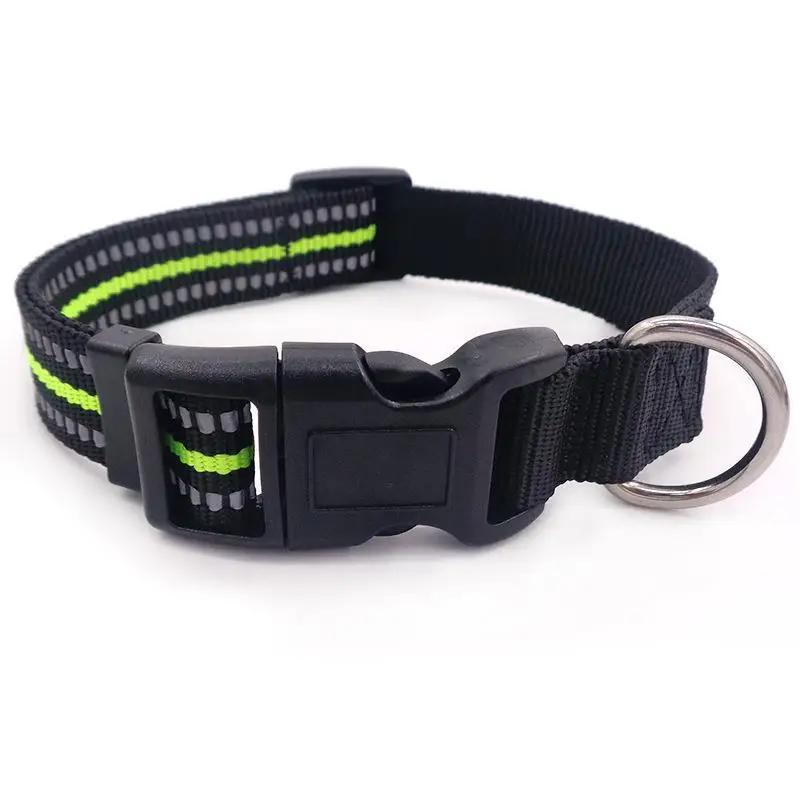 Colarinho Refletivo de Nylon para Animais de Estimação, Coleira Ajustável, Coleira de Cachorro, Suprimentos para Manga de Gato, Opcional Multicolorido, Acessórios, 1Pc - Image 1