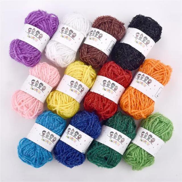 Conjunto de 12 Fibras Acrílicas Coloridas para Tricô e Bordado a Preço Imperdível