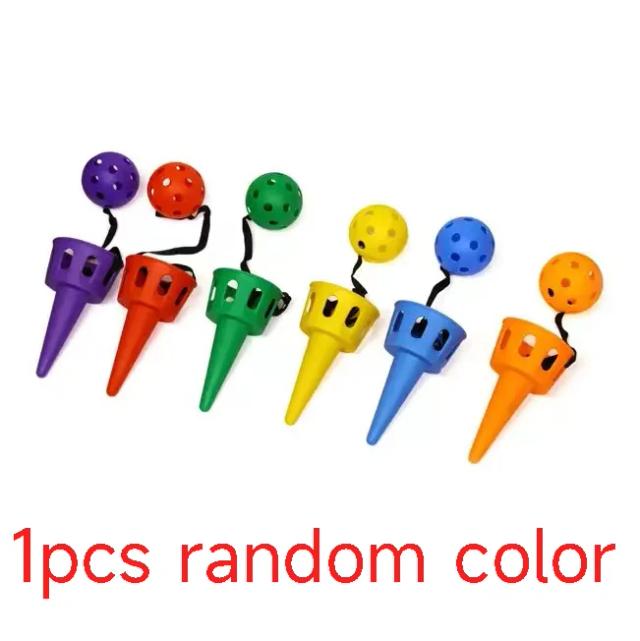 Conjunto de Jogo de Arremesso e Captura Champion Sports Brinquedo de Coordenação Olho-Mão 2 Copos e 2 Bolas