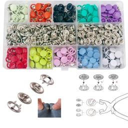 Botões De Costura De Metal Colorido, Solid Plier Tool Set, Prong Press Studs, Snap Fasteners, Instalando Roupas e Sacos, 50 Pcs, 100Pcs - Image 6