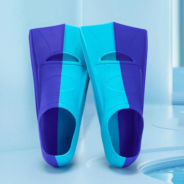 Nadadeiras Curtas de Silicone Infantil para Natação e Treinamento - Equipamento de Mergulho Ideal para o Verão em Atacado