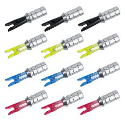 24 peças nocks de pino de flecha tamanho L com pino de alumínio para eixo de flecha de carbono de 6,2 mm acessórios de tiro com arco DIY - Image 1