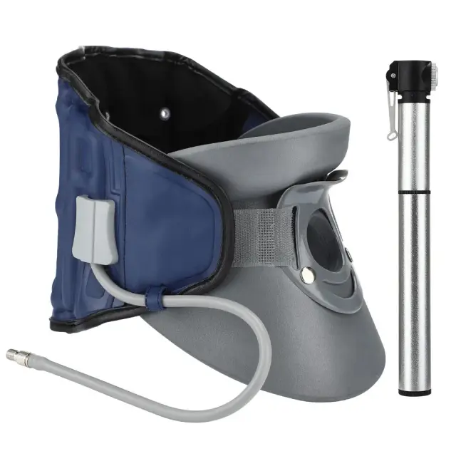 Dispositivo Inflável de Tração para Pescoço: Suporte para Vértebra Cervical, Corretor de Postura e Colar Cervical Ideal para Aliviar Dores