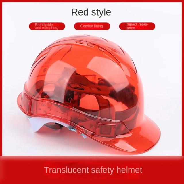 Capacete de Segurança Transparente para Construção e Escalada - Ideal para Steeplejack e Trabalhadores em Ambientes Externos