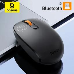 Baseus-F01B Mouse Bluetooth sem fio, Mouse 2.4G, 1600 DPI, Clique Silencioso para MacBook, Tablet, Laptop, PC, Acessórios para Jogos, Bluetooth 5.0 - Image 1